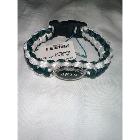 NFL  New York Jets Woven Bracelet NIP - Picture 2 of 3